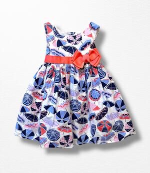 Jillian’s Closet Beach Umbrellas Dress, 12 Months
